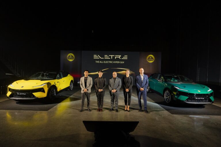 LOTUS เปิดตัว LOTUS ELETRE ไฮเปอร์เอสยูวีไฟฟ้า 100% รุ่นแรกของแบรนด์ตอบโจทย์การขับขี่แนวไลฟ์สไตล์ด้วยสมรรถนะเร็วแรงสุดเร้าใจพร้อมฟีเจอร์ความสะดวกสบายที่เหนือระดับ